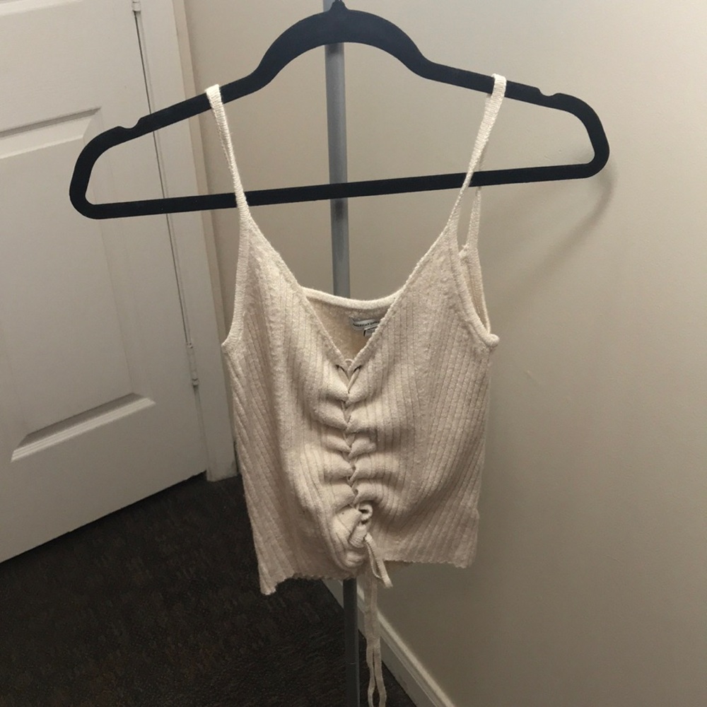 American Eagle Lace Up Tank